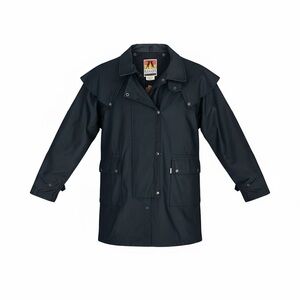 Kakadu Australian Black Oilskin Duster Jacket Size XXL